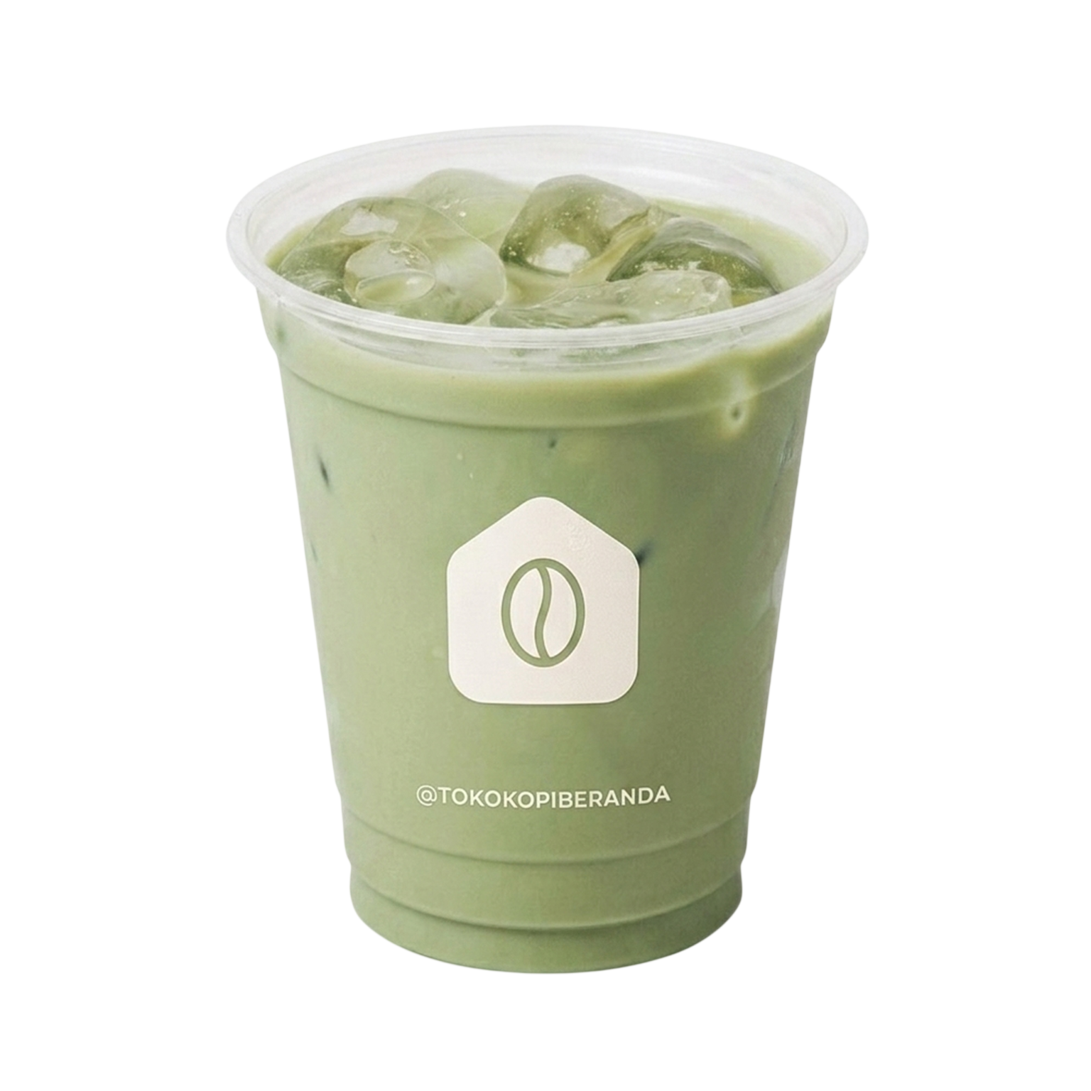 green tea latte transparent